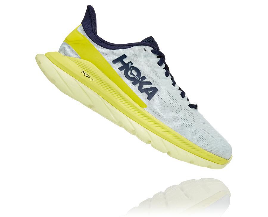 Tenis Hoka One One Mujer Blancos - Mach 4 - KFUP65712